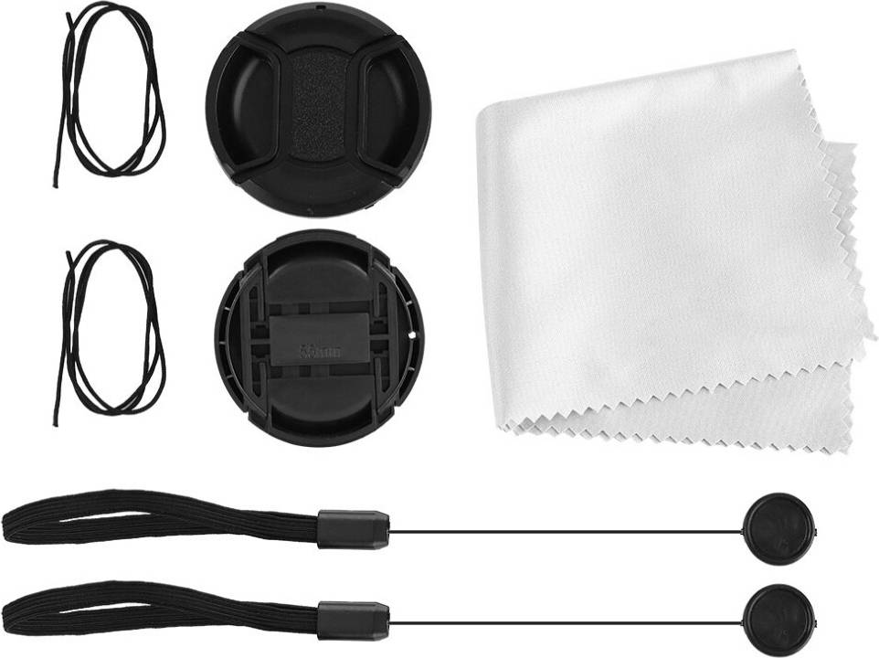 Anti-Dust Camera Cover with Rope 55mm Front Lens Cap