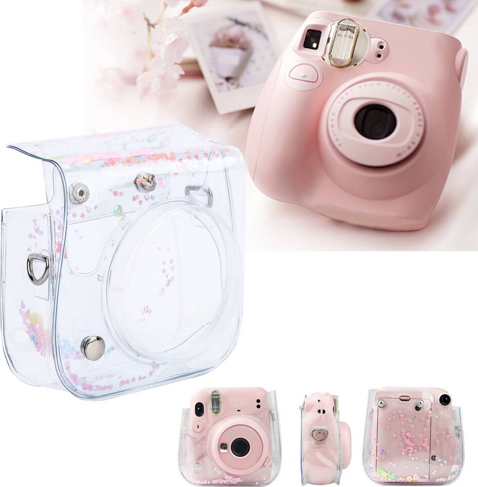 Waterproof PVC Mini Camera Bag Pink