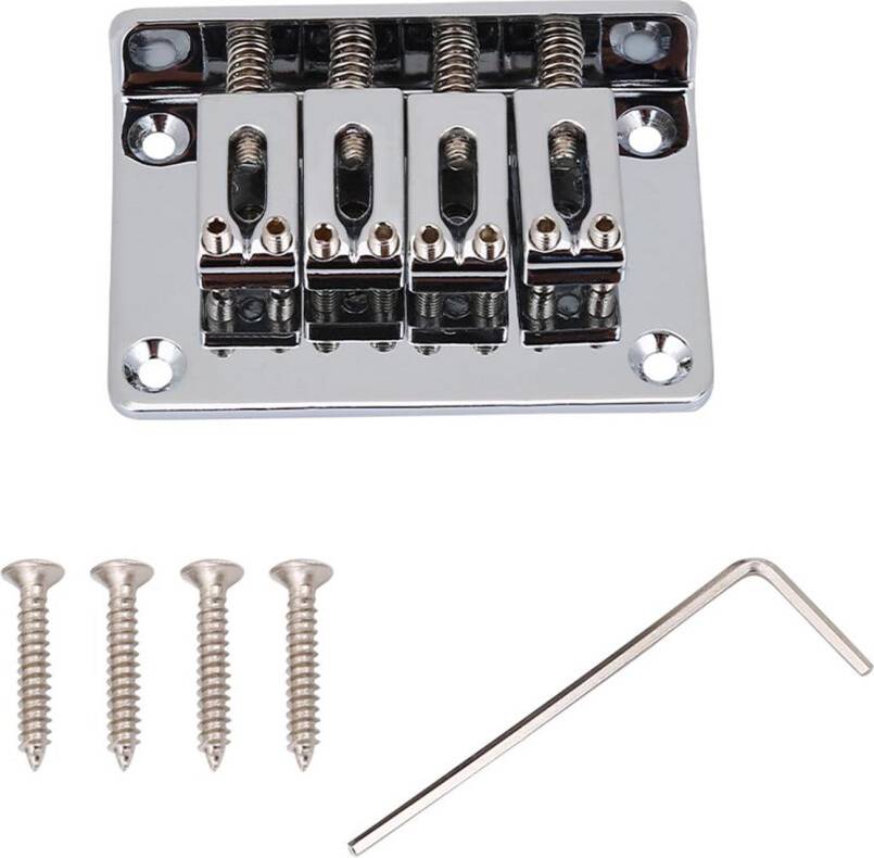 4-String Fixed Bridge Silver