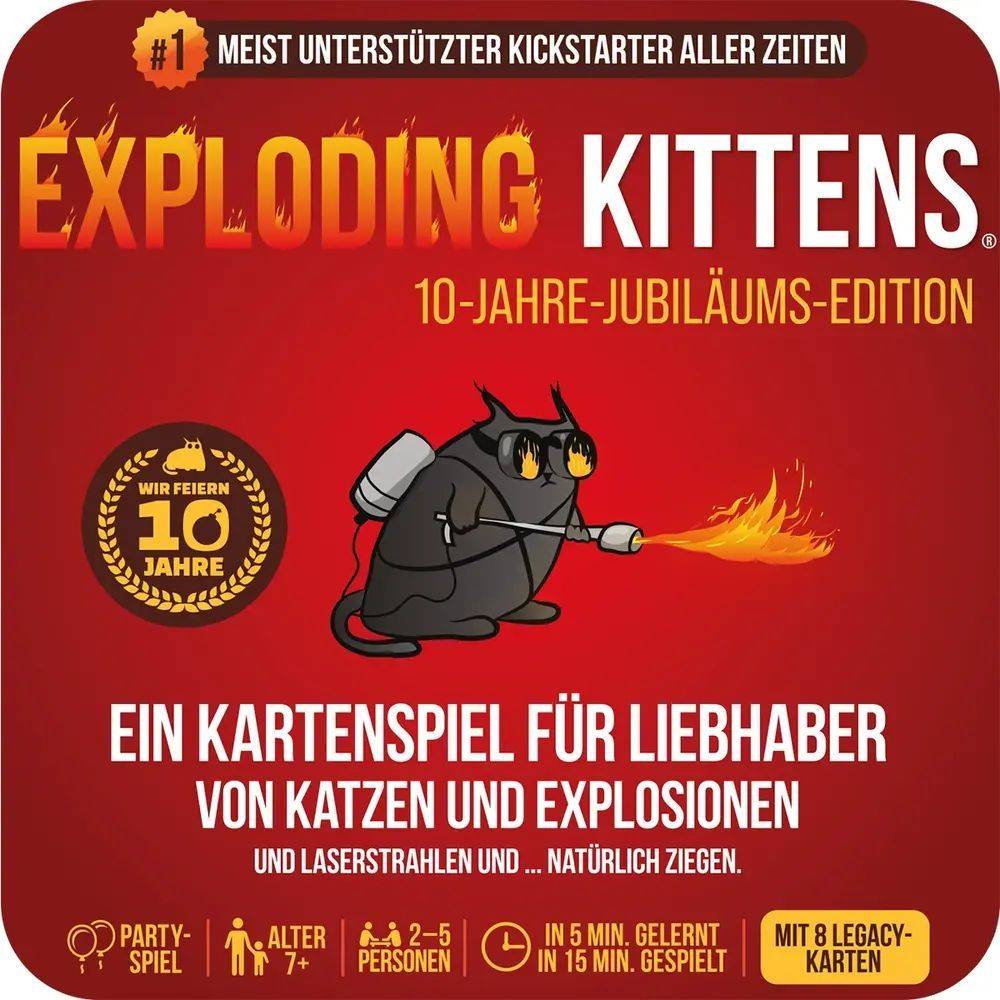 Exploding Kittens 10-Jahre-Jubiläums-Edition