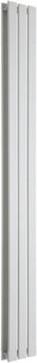 White Vertical Double Flat Panel Designer Radiator