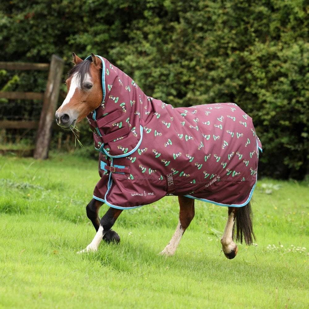 Shires Winnie & Me Turnout Rug - Maroon
