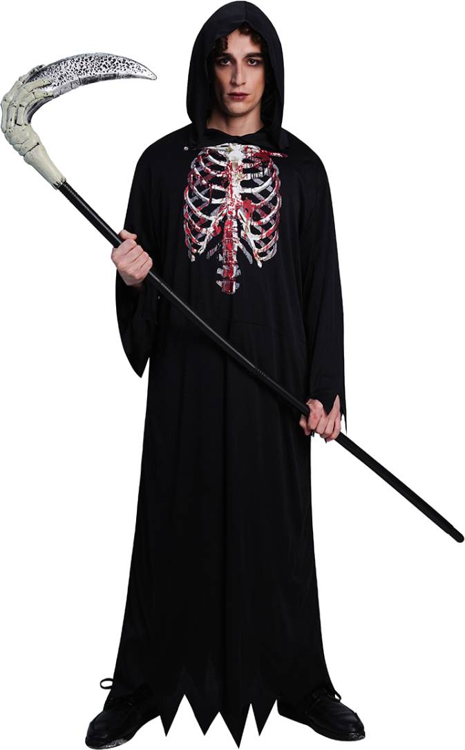 Bloody Skeleton Grim Reaper Robe