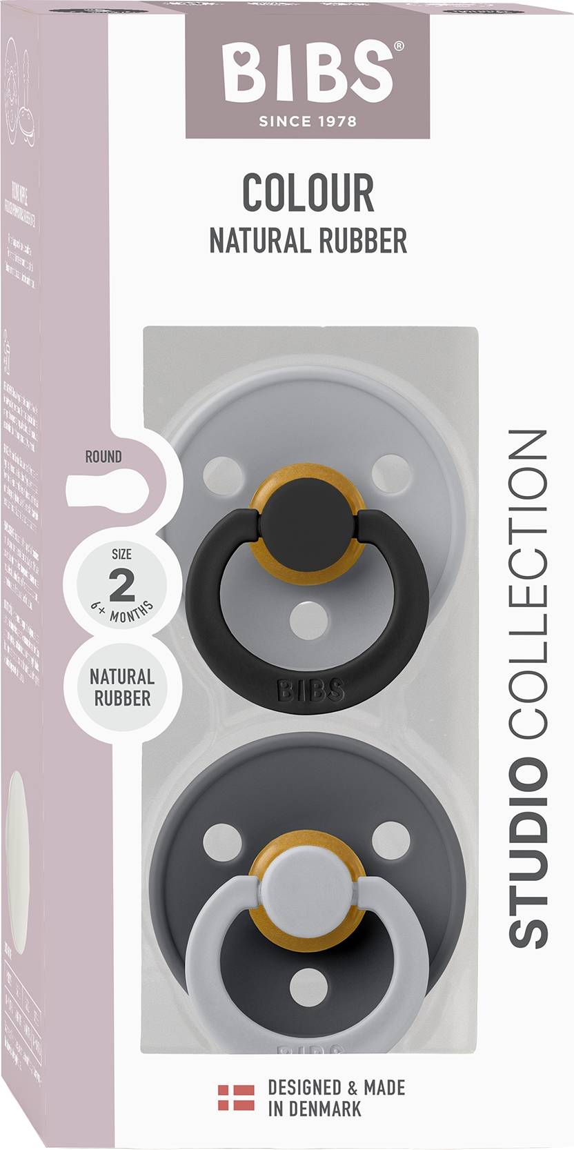 Bibs Colour Nappar Stl 2 Rund Mix 2-Pack