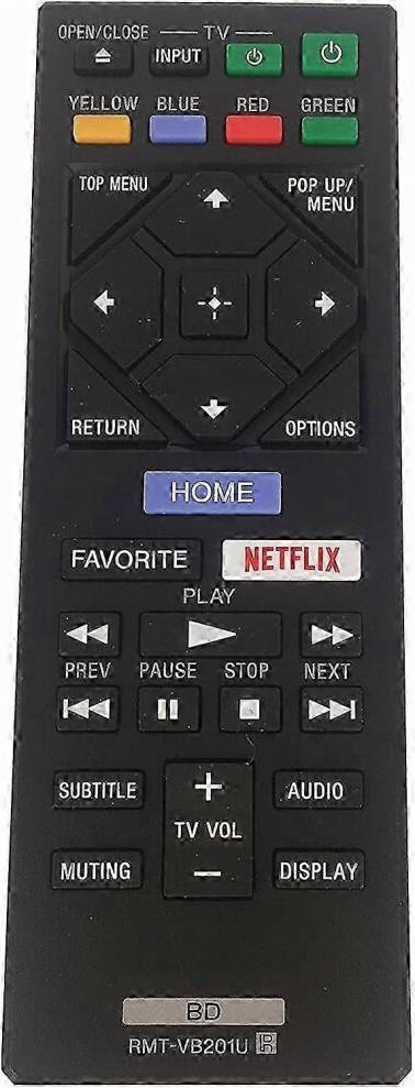 Kikidex RMT-VB201U Remote Control For Sony Blu-Ray