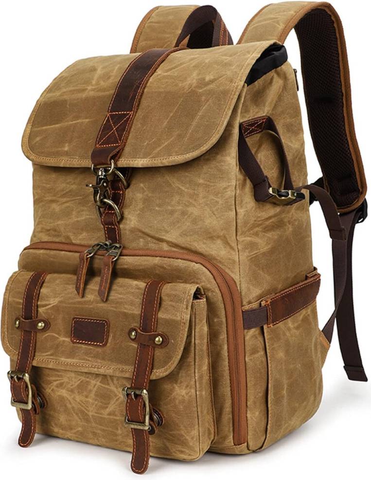Large Capacity Canvas Camera Backpack