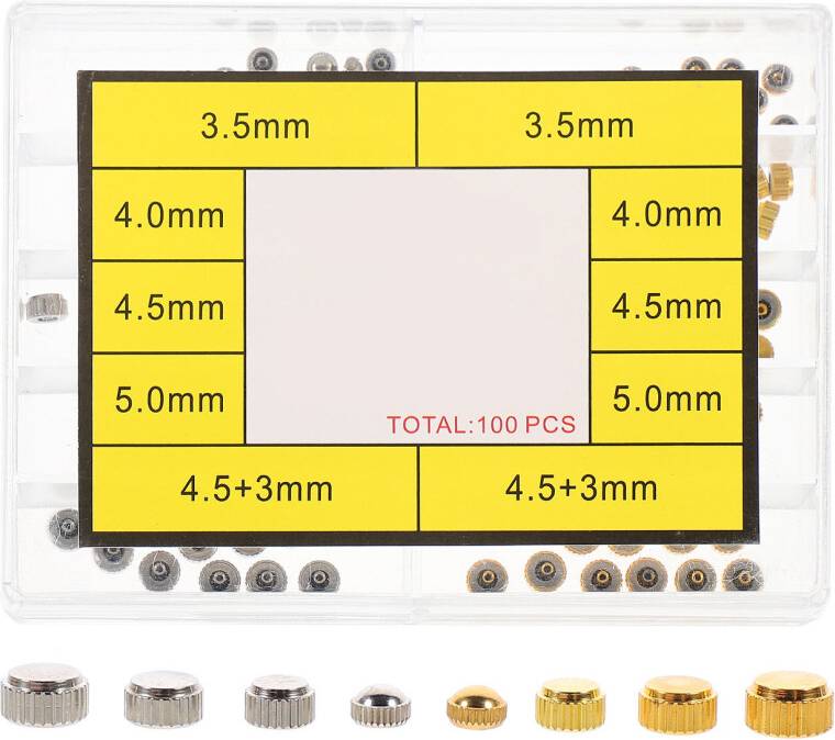 ABOOFAN 100Pcs Practical Watch Crown Replacement