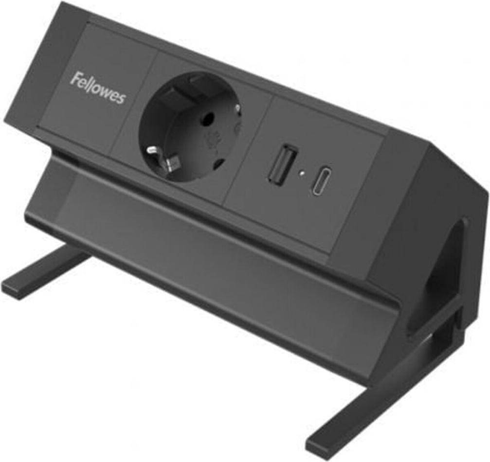 Extension usb c Fellowes Desk Power Module USB-A USB-C Black