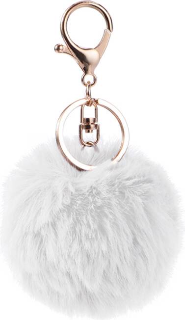 Ohphcall Imitation Rabbit Ball Key Chain 8Cm