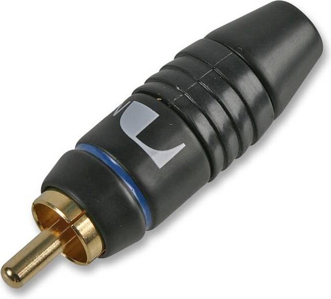 Pro Signal Phono Plug Gold Blue