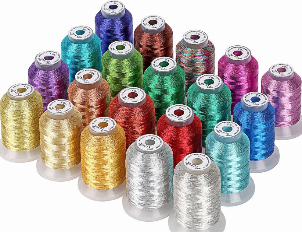 Metallic Machine Embroidery Thread Kit