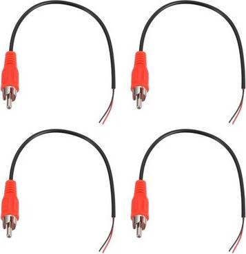 Uxcell 4pcs 8 Rca Audio Subwoofer Cable