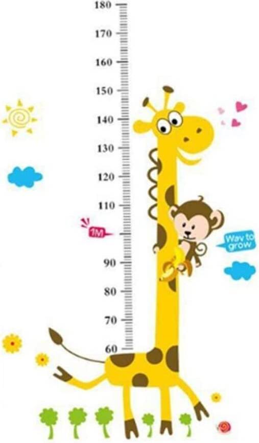 Children Height Chart Wall Sticker