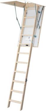 Insulated Timber 2.96m Loft Ladder Kit