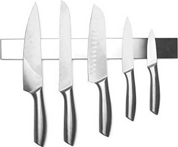 Magnetic Silver Steel Cutlery Rack