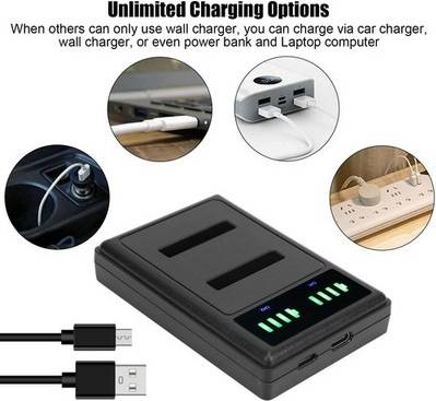 Micro lcd Double Fast Charge Hub Charging Base Micro Typec LCD Display
