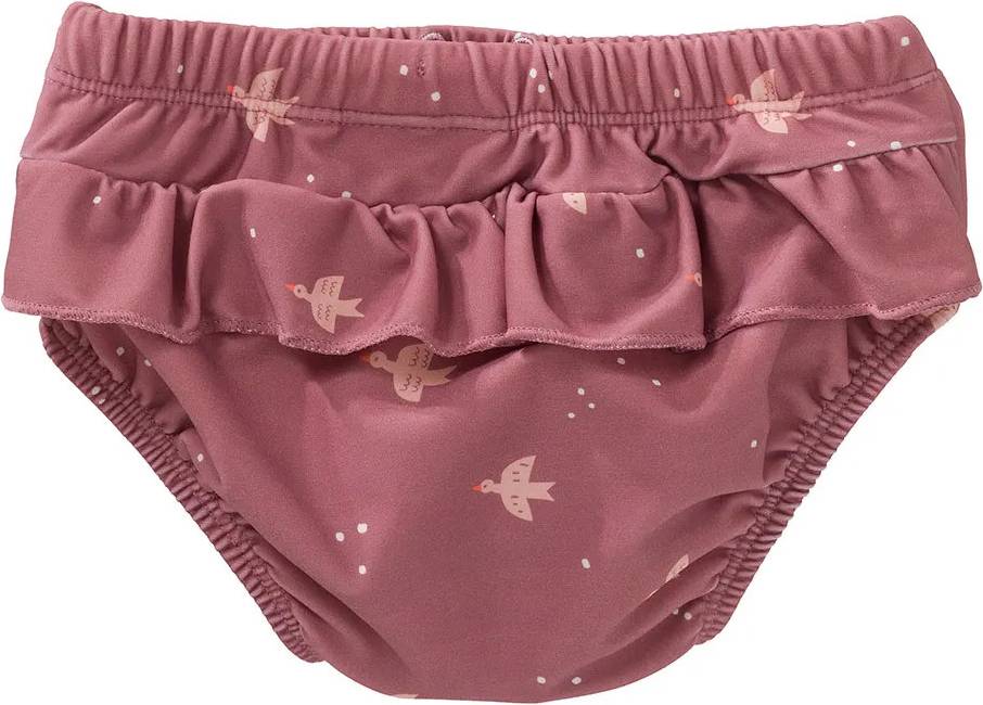 Swallows Ruffle Diaper Bottom Bikini - Rosa