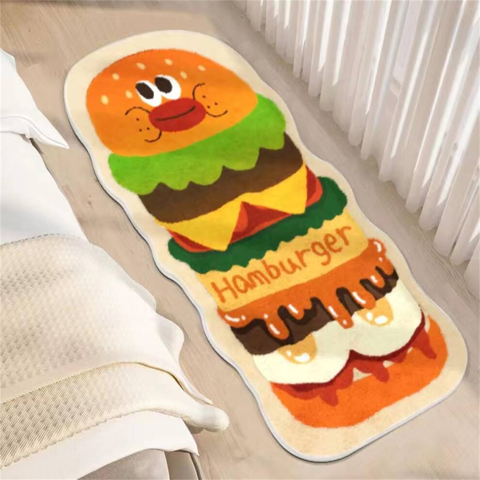 Soft Rug for Kids Hamburger Pattern