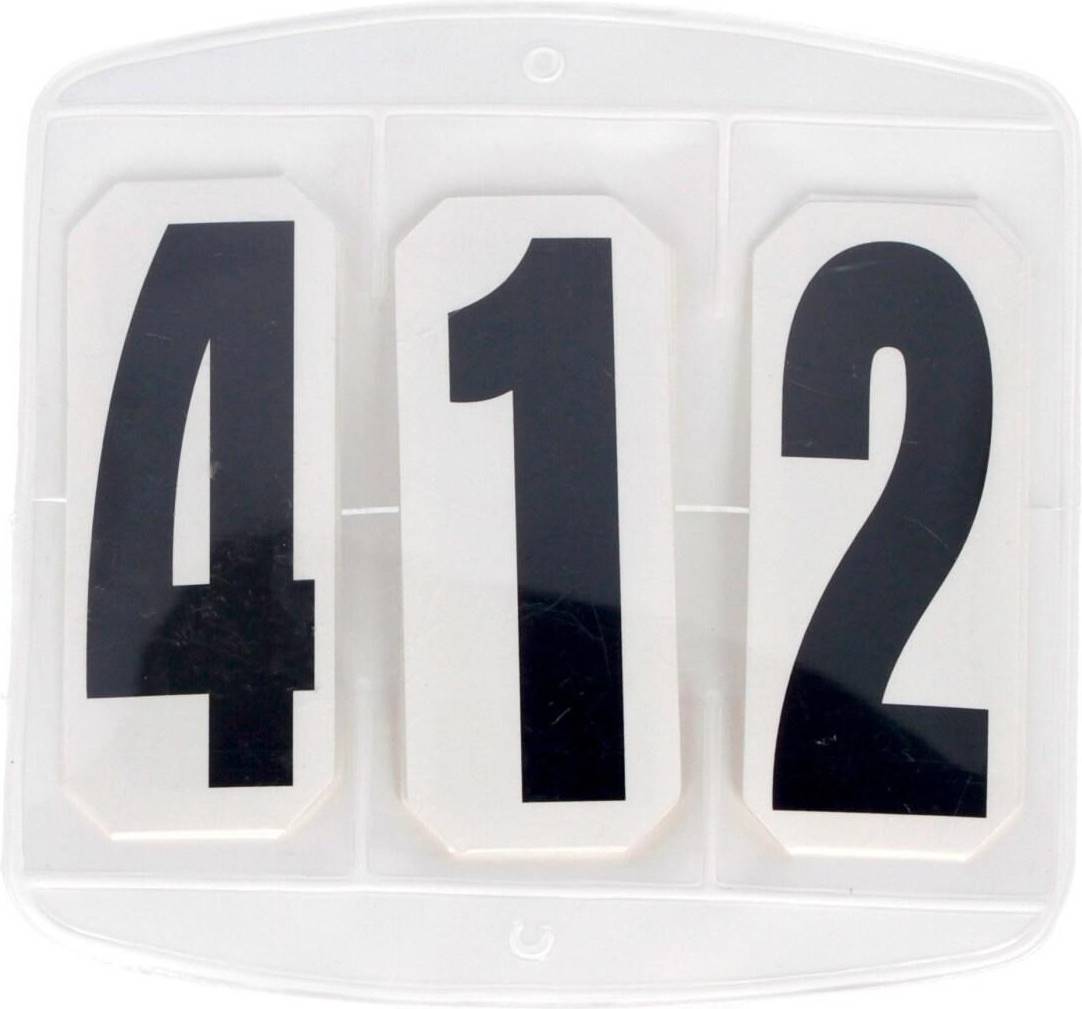 Kerbl 3-Digit Riding Competition Numbers - White