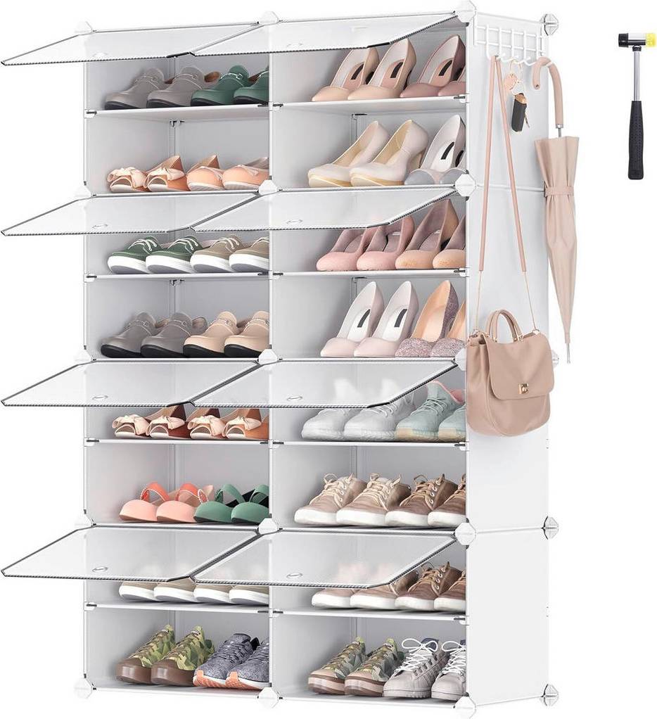 Shoe rack XXXlutz LEDREM Interlocking Cabinet Shoe Rack