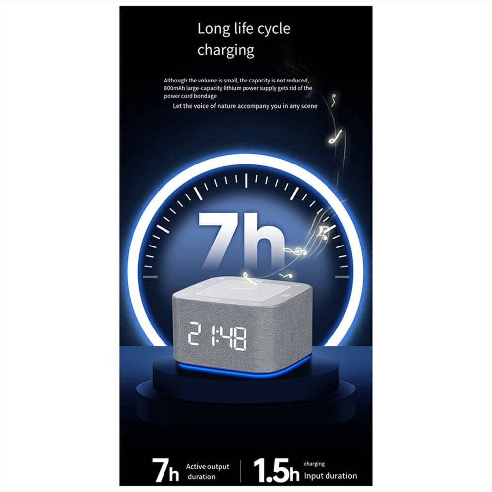 Exogio Alarm Clock Sleep Sound Machine 8-Color