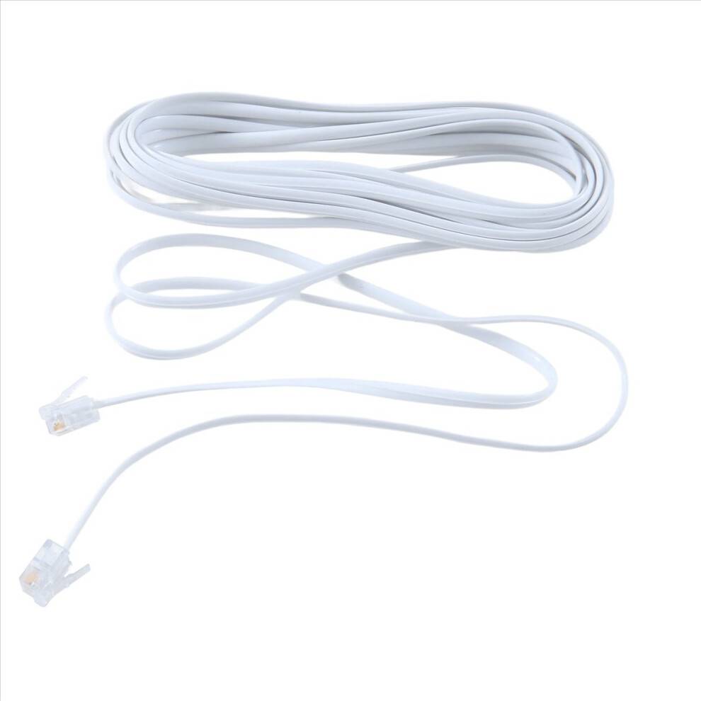 6P2C RJ11 Telephone Line Cable Wire 5M