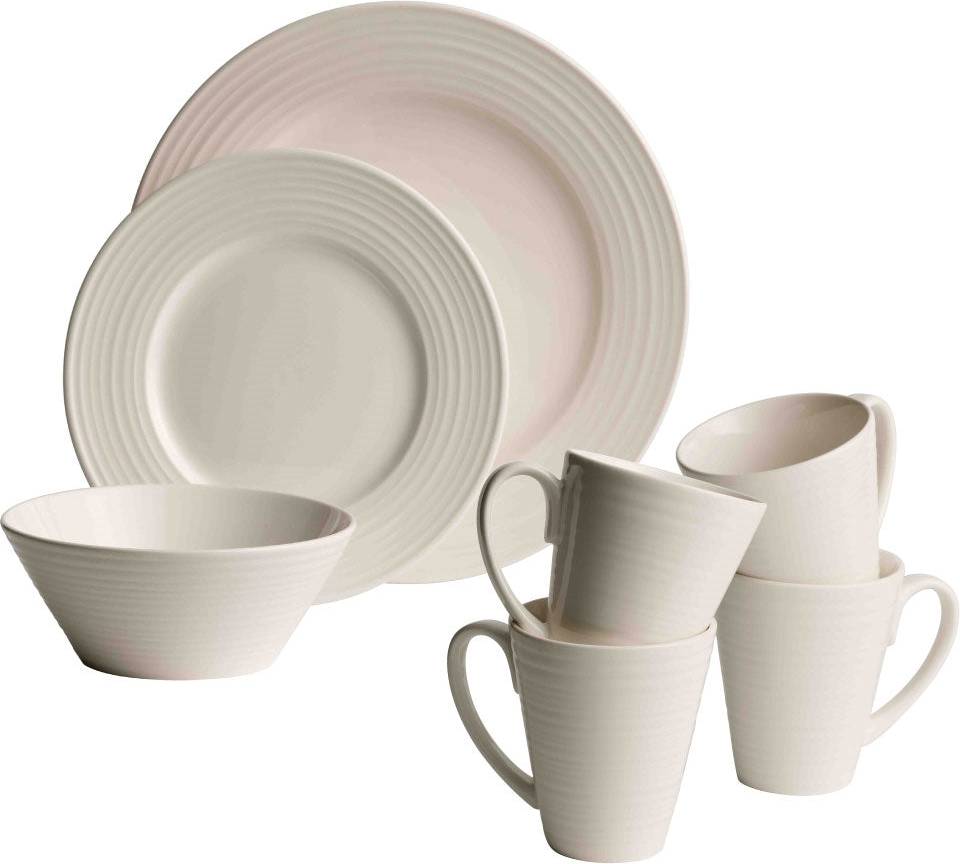Belleek Living Ripple Tableware 16 Piece Dinner Set