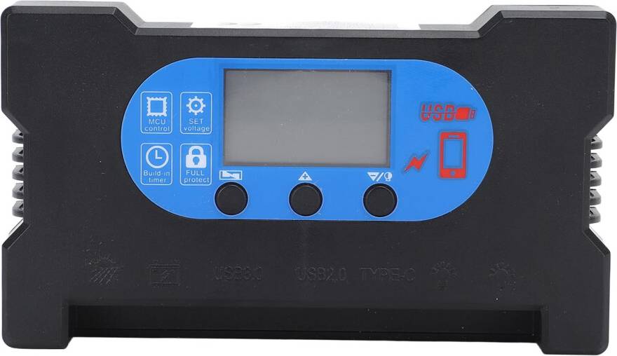 Solar Controller HD Display Dual USB Type C