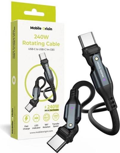 Mobile Origin 240W Rotating Cable USB-C