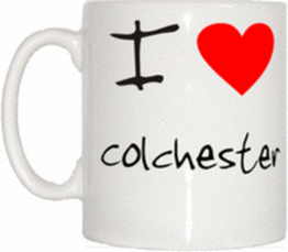 TeeTreeDesigns I Love Heart Colchester Mug Mug