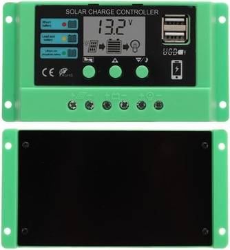 Green Shell Solar Panel Charger Controller PWM 30A
