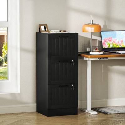 Homcom 4 Drawer File With Lock Storage Cabinet