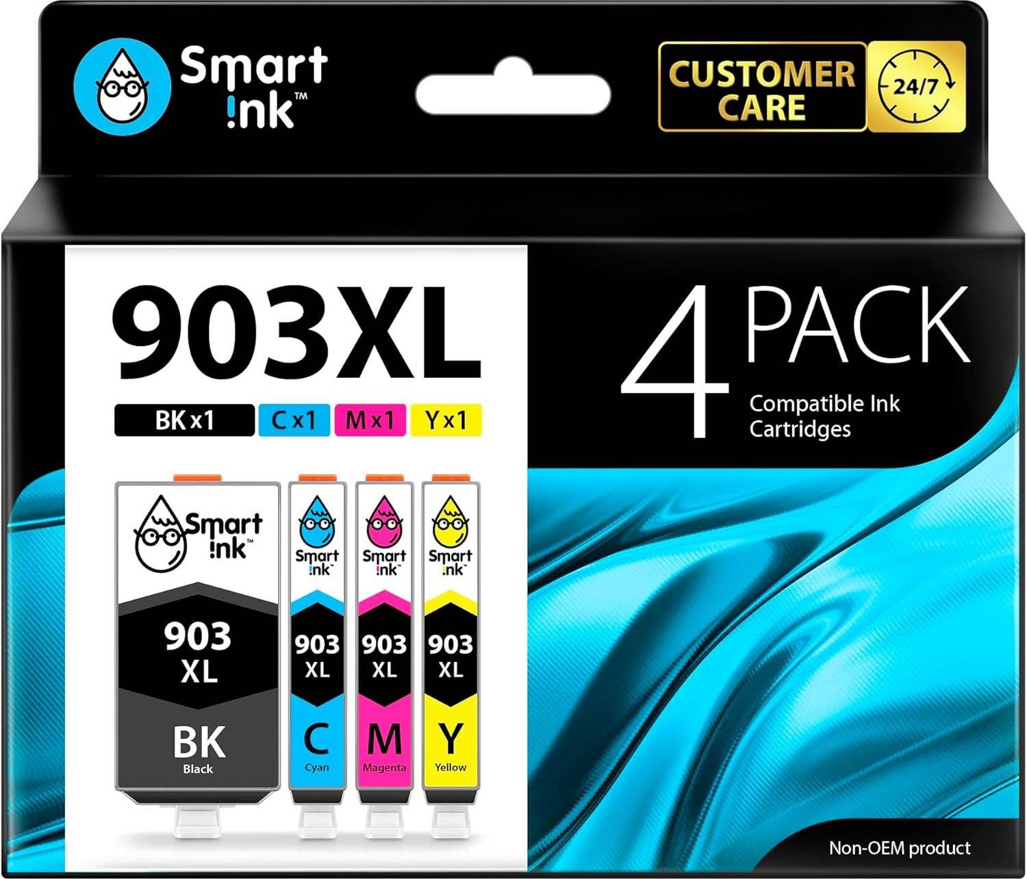 Generique Smart Ink Compatible Ink Cartridge Replacement HP 903 903XL High Yield Multipack - Black