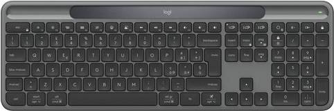 Logitech Signature Slim Solar Plus Wireless Keyboard Bluetooth - Graphitgrå