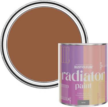 Rust-Oleum Terracotta Satin Radiator Paint 750 Ml Radiator Paint