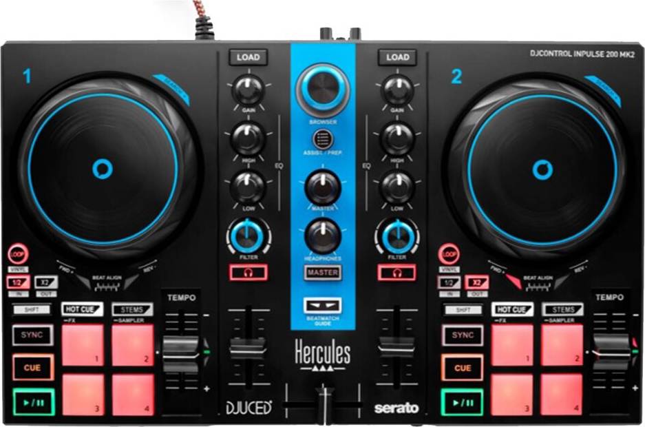 Hercules inpulse Hercules DJ Control Inpulse 200 MkII Blue Edition