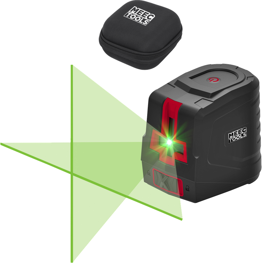 Krysslaser Meec Tools Grønn Krysslaser