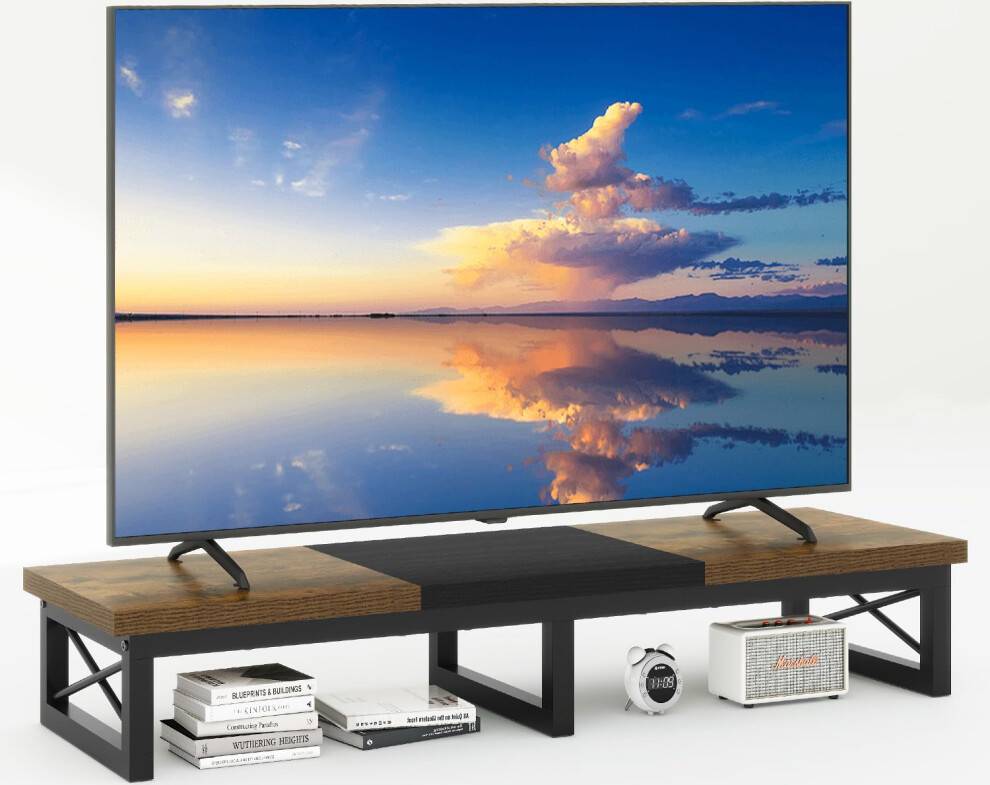 Tv riser 45 Large TV Riser Stand with Storage