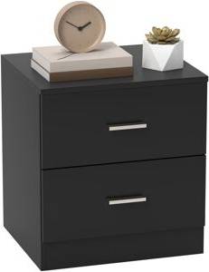 Homcom Nightstand With 2 Drawers Bedside Table