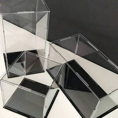 Shein Transparent Acrylic Display Case Dust Proof Storage Box