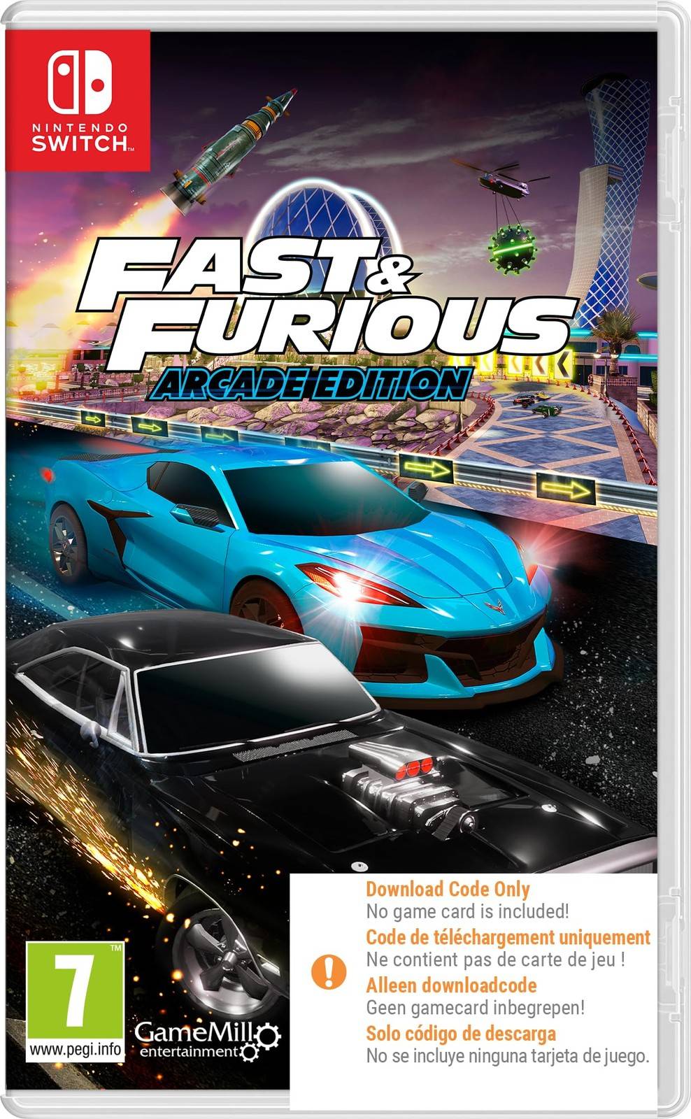 Fast Furious Arcade Edition Nintendo Switch Code in Box