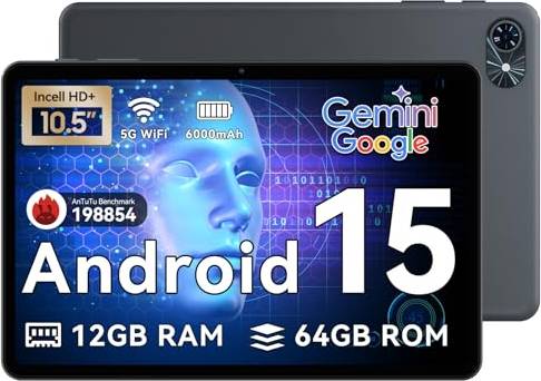 TABWEE Latest Android 15 Tablet 10.5 Inch