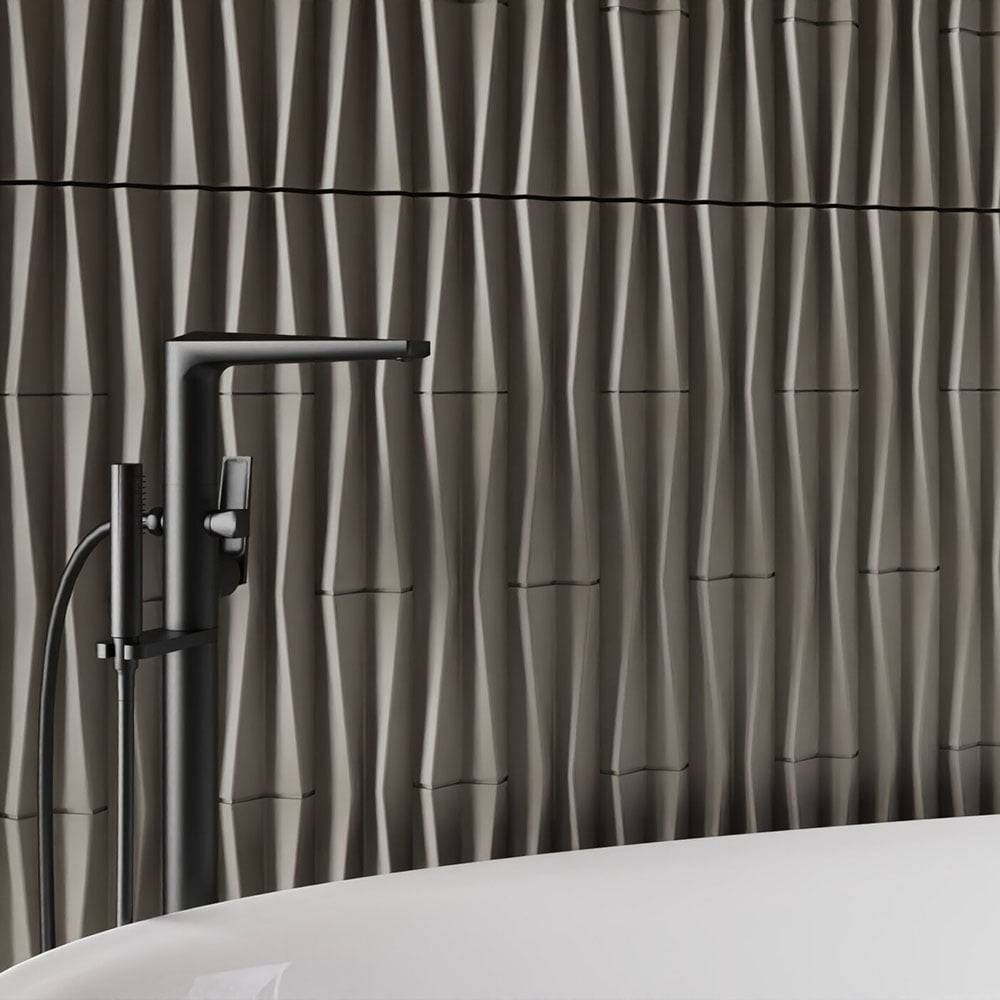 Pebble Ripple Geometric Pattern PU Wall Panel 2 Pack
