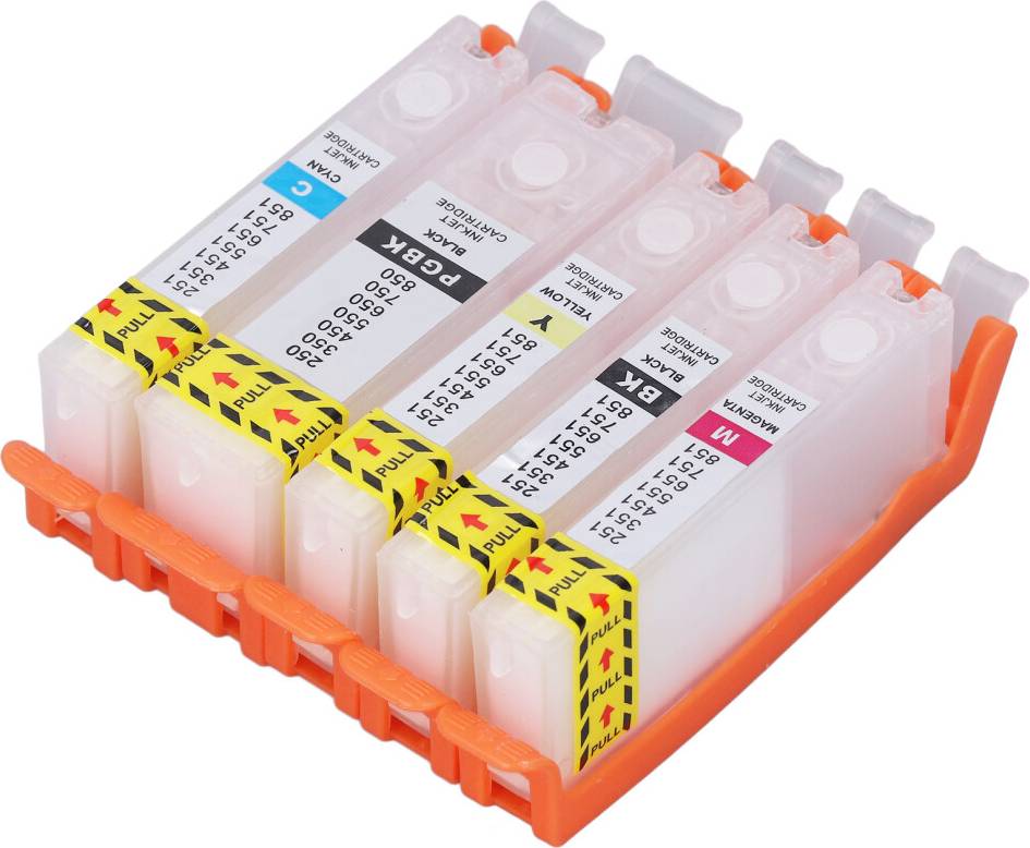581 580 Reusable Ink Cartridges Kit 5 Colors
