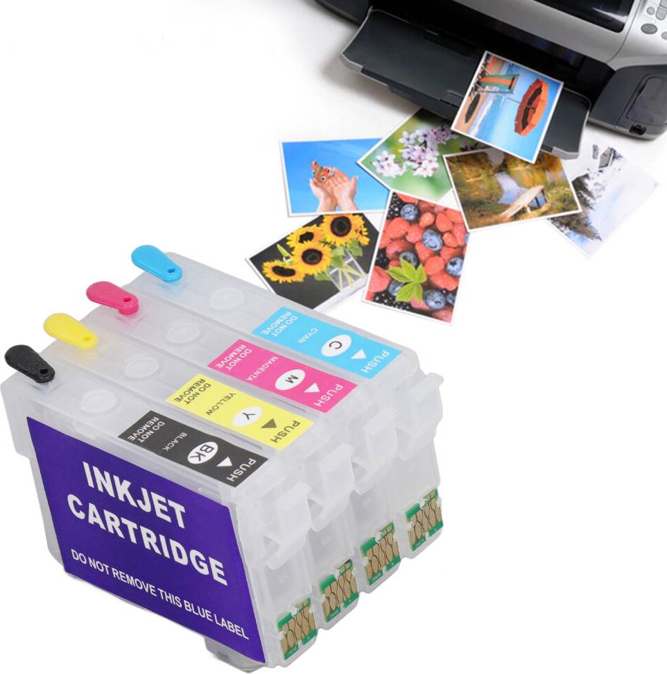 Canon Compatible Ink Cartridges 4 Color Set with Permanent Chip