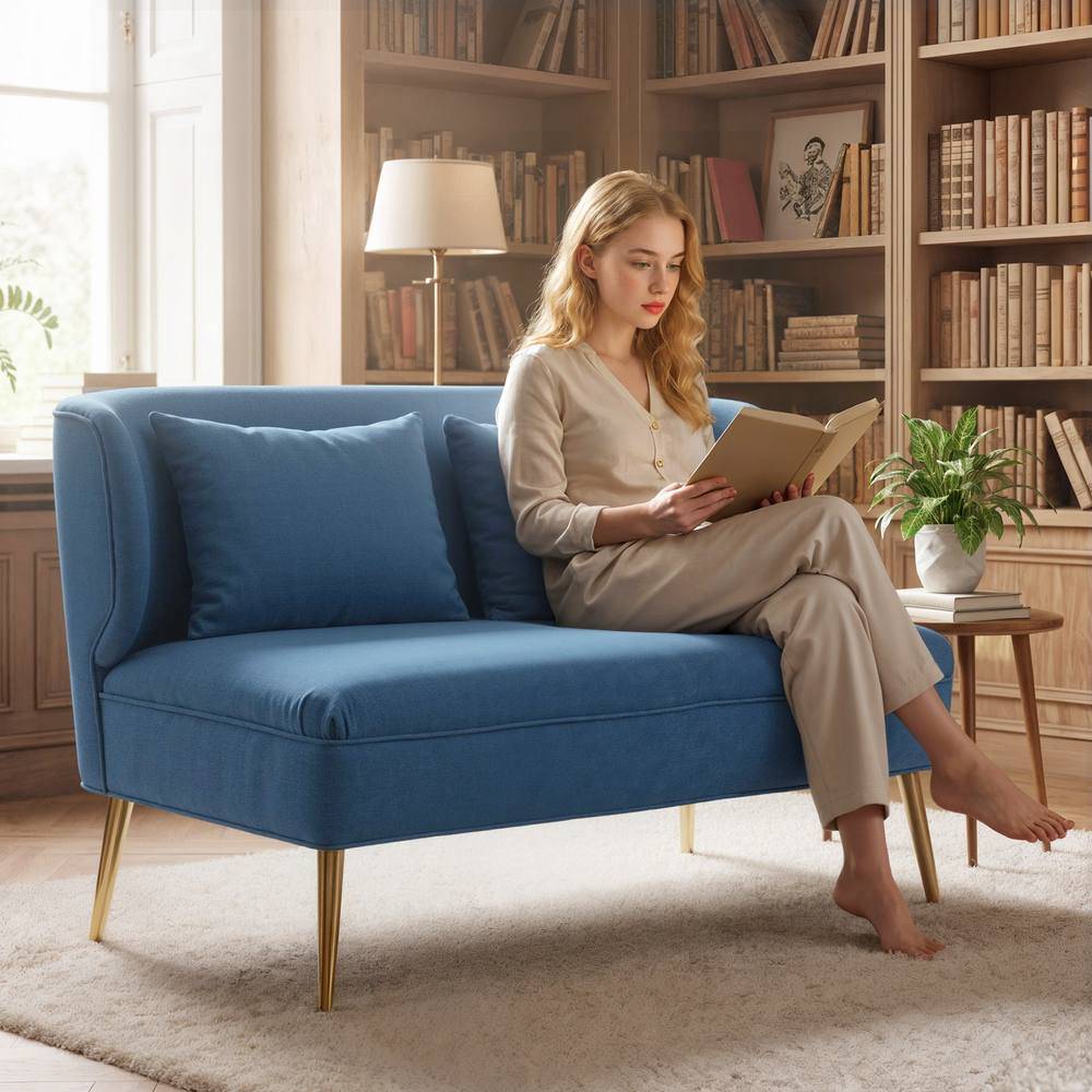 Homcom Blue Small with Wing Back