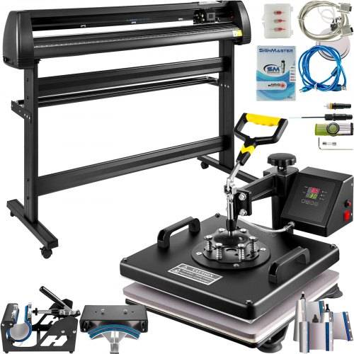 Vinyl cutter VEVOR 8 In 1 Heat Press Sublimation Machine With 53 In 1 Vinyl Cutter