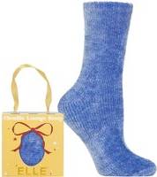 Chenille Gift Boxed Socks - Powder Blue