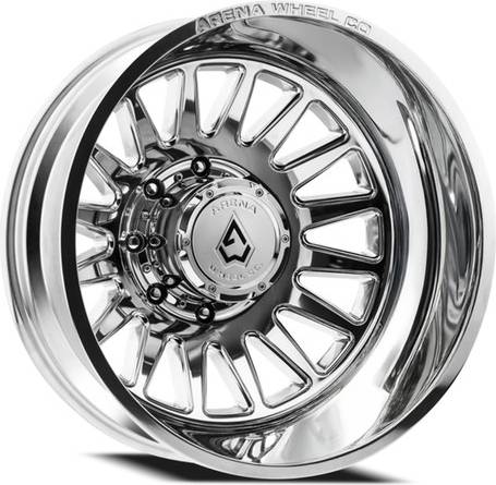 Arena Dually Rival Rear Milled Polished Wheel