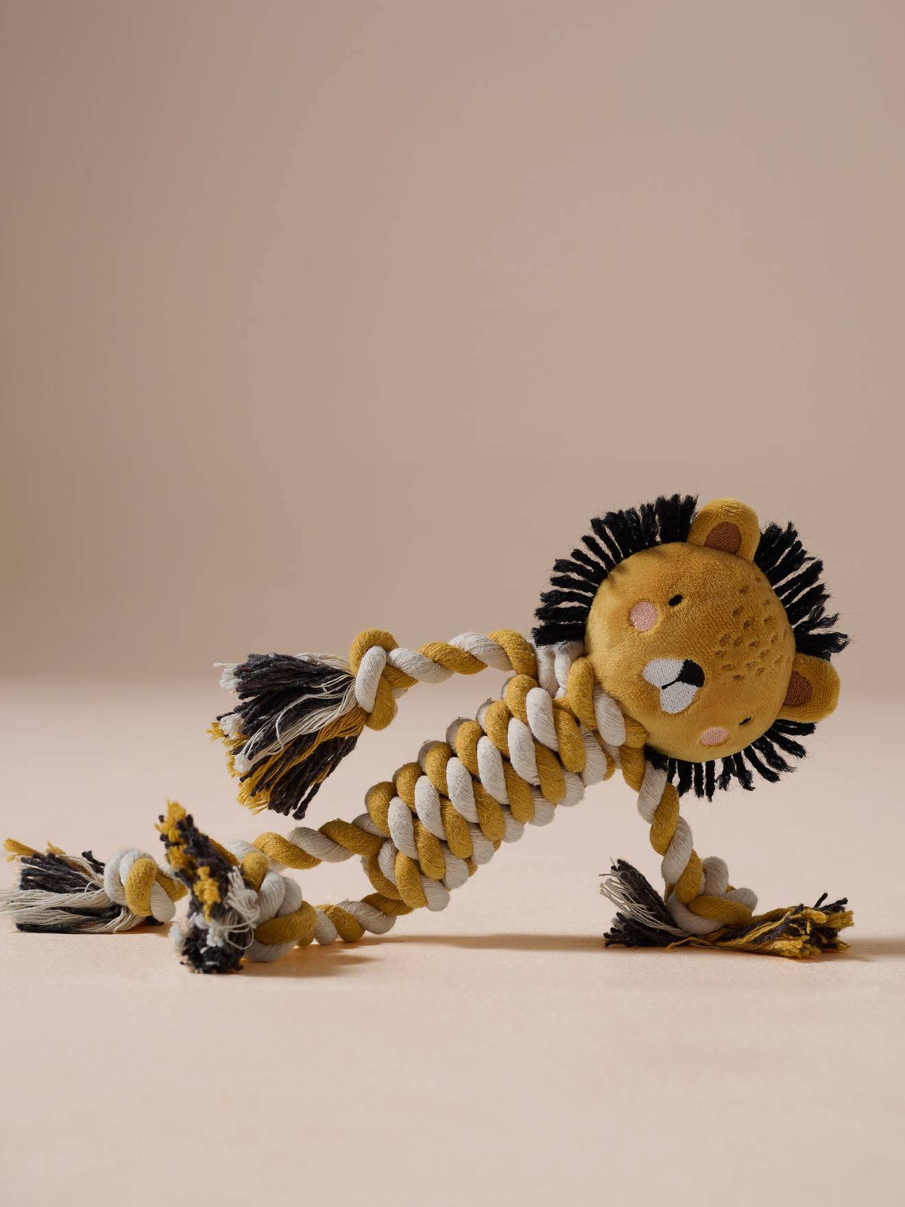 Vertbaudet Dog Rope Chew Toy Yellow